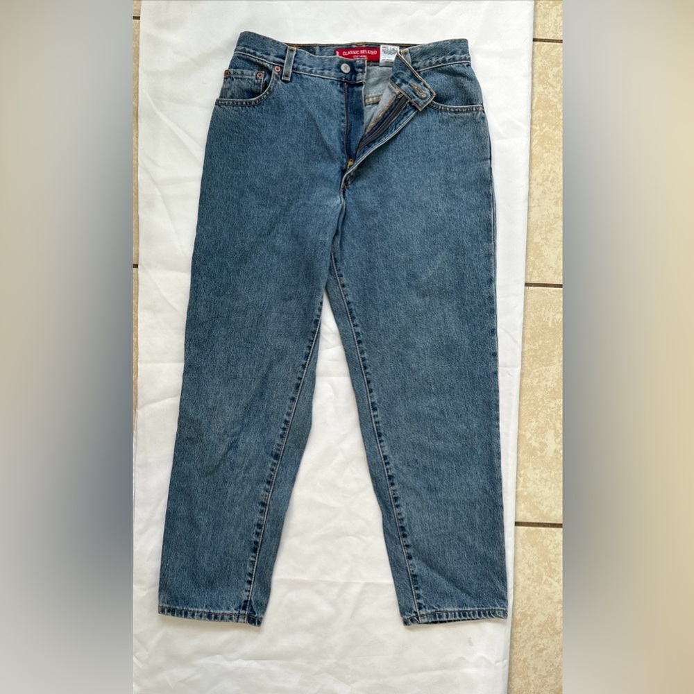 Levi's 550 Jeans Womens Size 12 M MIS Blue Relaxed Fit Tapered Leg